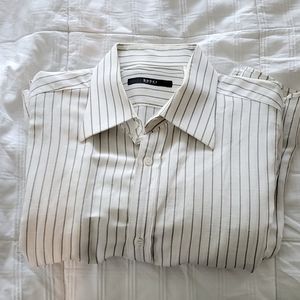 Gucci Dress Shirt, Size 41/16, Linen & Cotton